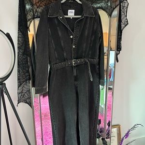 Zara denim jumpsuit